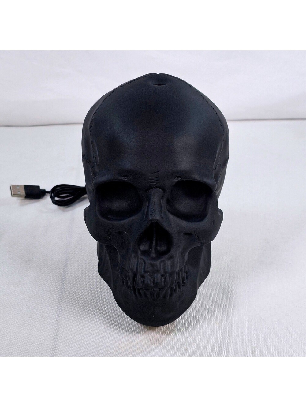 Mahli Black Skull Essential Oil Diffuser Humidifier Purple LED USB MDB-703